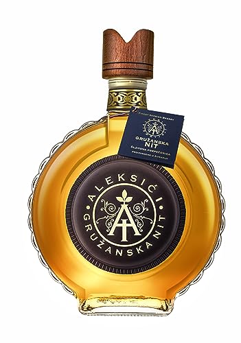 Pflaumenschnaps im Glaskolben - GRUZANSKA NIT - Feinster serbischer BRANDY - 0,75L (42,0% VOL) von Gruzanska Nit