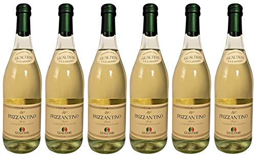 Frizzantino bianco dolce Gualtieri Dell`Emilia IGT (6 x 0,75 L) - Vino Frizzante - Weißer Süßer Perlwein 7,5% Vol. aus Italien von Gualtieri