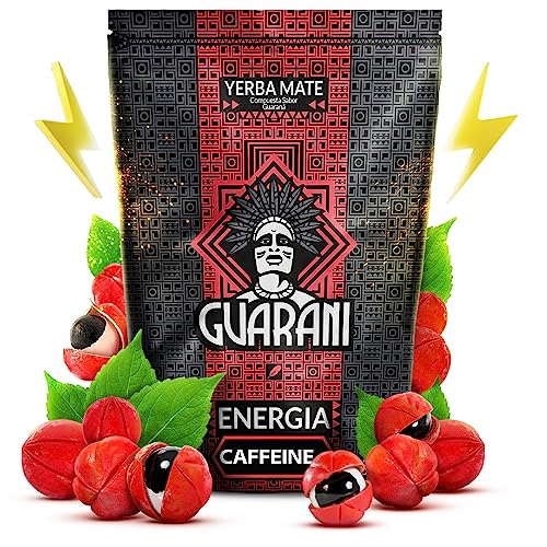 Guarani Energia Caffeine + 500 g | Der anregende Mate Tee mit Guarana | Tee Mate Tee aus Paraguay | Die natürliche Zusammensetzung| Der starke Mate Tee 0,5 kg von Guarani