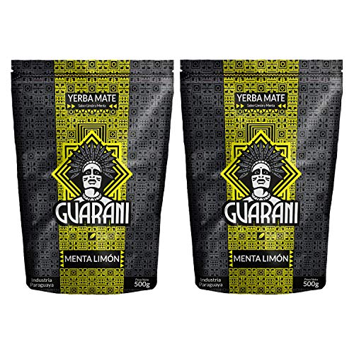 Mate Tee Guarani Menta-Limon Mate Tee Elaborada Yerba Mate aus Paraguay groÃŸes Paket (1000g (2x500g)) von Guarani