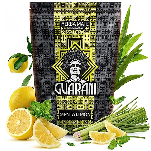 Mate Tee Guarani Menta-Limon Mate Tee Elaborada Yerba Mate aus Paraguay großes Paket (500g) von Guarani