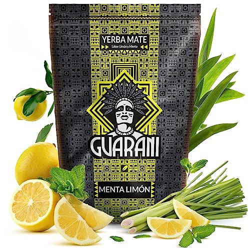Mate Tee Guarani Menta-Limon Mate Tee Elaborada Yerba Mate aus Paraguay großes Paket (500g) von GUARANI