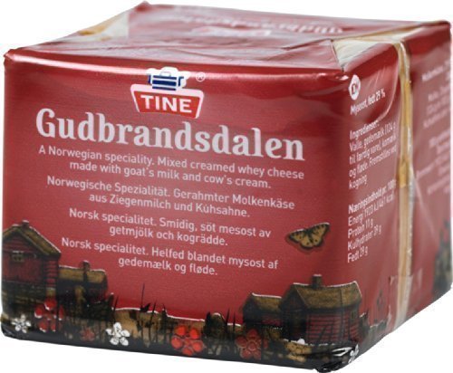 Gudbrandsdalen Käse 250g Tine Brunost Gjetost Molkenkäse Norwegenkäse Braunkäse von Gudbrandsdalen