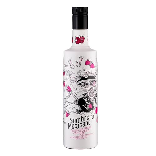 Erdbeeren-Tequila Likör Sombrero Mexicano, 0,7L, 17% vol. von Güey