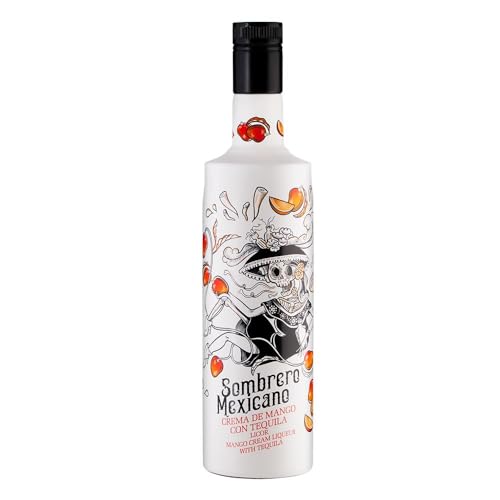 Mango-Tequila Creme Likör "Sombrero Mexicano". 0,7L, 15% vol. von ebaney