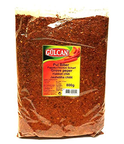 3 x 800g XL Beutel Gülcan Pul Biber Paprikapulver Paprikaflocken Scharf 3 x 800g XL Beutel Gülcan Pul Biber Paprikapulver Paprikaflocken Scharf von Gülcan