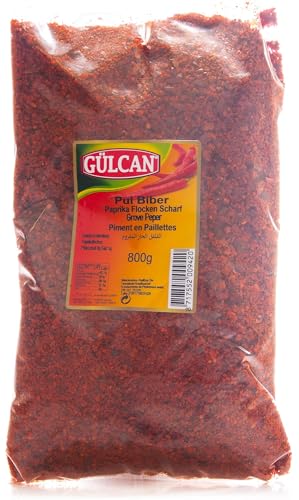 Gülcan Pul Biber Paprikapulver Paprikaflocken Scharf XL Beutel 800g von Gülcan