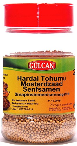 Gülcan - Senfkörner ganz - Senfsamen - Hardal bütün (200g) von Gülcan