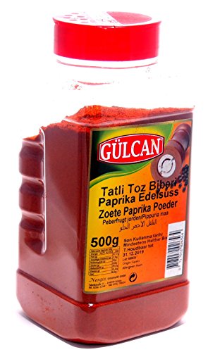 Gülcan - XL Gebinde Paprika gemahlen Edelsüss - Tatli toz biber (500g) von Gülcan