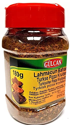 Lahmacun Gewürz - Gewürzmischung für türkische Pizza 180g Gülcan von Gülcan