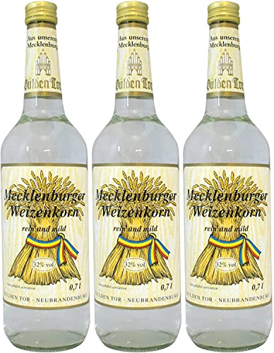 Mecklenburger Weizenkorn Spirituose 32% vol Gülden Tor 0,7l (3) von Gülden Tor