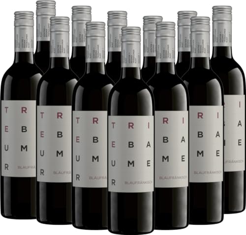 Blaufränkisch Triebaumer Rotwein 12 x 0,75l VINELLO - 12 x Weinpaket inkl. kostenlosem VINELLO.weinausgießer von Günter + Regina Triebaumer