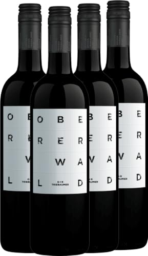 Oberer Wald Blaufränkisch Triebaumer Rotwein 4 x 0,75l VINELLO - 4 x Weinpaket inkl. kostenlosem VINELLO.weinausgießer von Günter + Regina Triebaumer