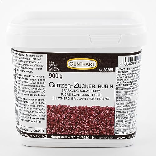 1 St. Günthart Streudekor, Glitzer-Zucker, rubin 900 g 1 St. Günthart Streudekor, Glitzer-Zucker, rubin 900 g von Günthart
