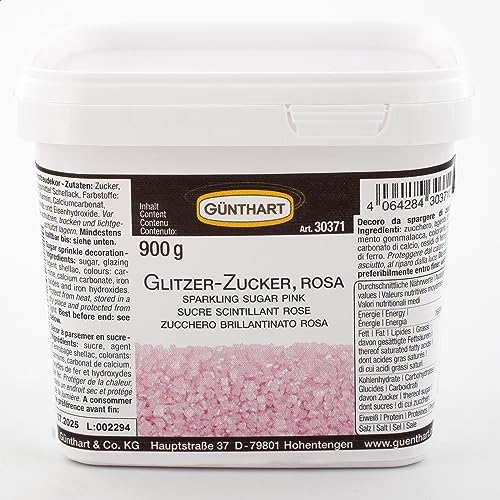 1 St. Streudekor, Glitzer-Zucker rosa 900 g von Günthart