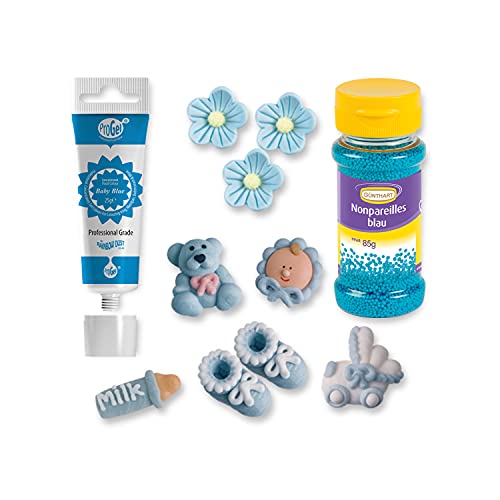 1 Tortenset Taufe, blau 1 Tortenset Taufe, blau von Günthart