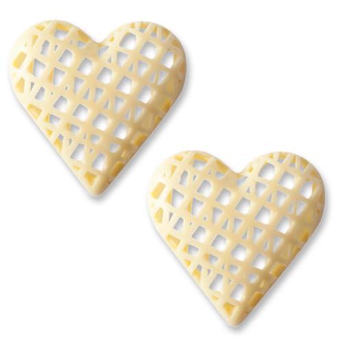 Günthart 32 Stück | Herzen | weiße Schokolade | Gitter-Design | Dekoration für Kuchen, Torten und Cupcakes | Valentinstag und Muttertag Günthart 32 Stück | Herzen | weiße Schokolade | Gitter-Design | Dekoration für Kuchen, Torten und Cupcakes | Valentinstag und Muttertag von Günthart