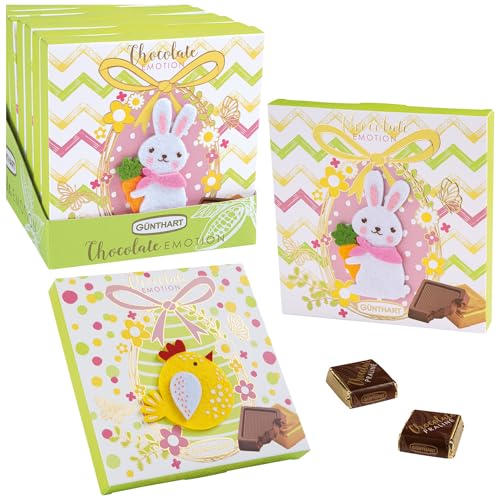 Günthart 10 Stück Chocolate Emotion Geschenk zu Ostern mit zwei Motiven, 1er Pack (891 gr) von Günthart