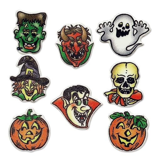 Günthart 100 Stück Halloween essbare Tortendeko Motive aus Persipan mit 8 verschiedene Motiven, 1er Pack (317 gr) Günthart 100 Stück Halloween essbare Tortendeko Motive aus Persipan mit 8 verschiedene Motiven, 1er Pack (317 gr) von Günthart