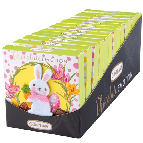 Günthart 14 Stück kleines Ostern Pralinenpräsent in 2 Varianten mit feinen Schokoladenquadrate mit Nougatfüllung gefüllt Günthart 14 Stück kleines Ostern Pralinenpräsent in 2 Varianten mit feinen Schokoladenquadrate mit Nougatfüllung gefüllt von Günthart