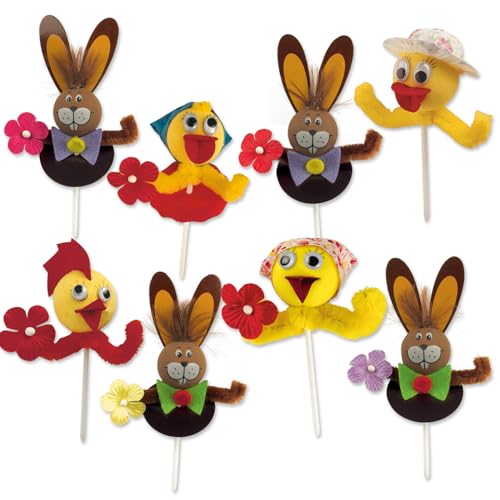 Günthart | 20 Chenille Ostereinstecker | zur Osterzeit | verschiedene Motive | Hasen und Küken mit Hüten, Schleifen und Blumen | passende Dekoration für Kuchen und Torten | einfach einstecken Günthart | 20 Chenille Ostereinstecker | zur Osterzeit | verschiedene Motive | Hasen und Küken mit Hüten, Schleifen und Blumen | passende Dekoration für Kuchen und Torten | einfach einstecken von Günthart