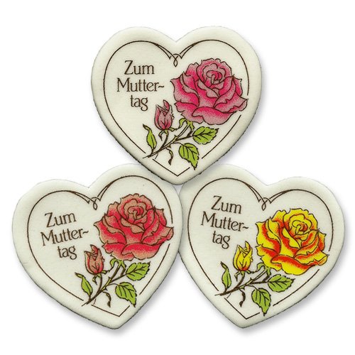 Günthart 24 Muttertags Herzen aus Dekormasse von Günthart