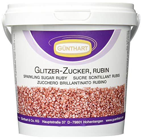 Günthart Glitzer-Zucker, Rubin, 1er Pack (1 x 900 g) von Günthart