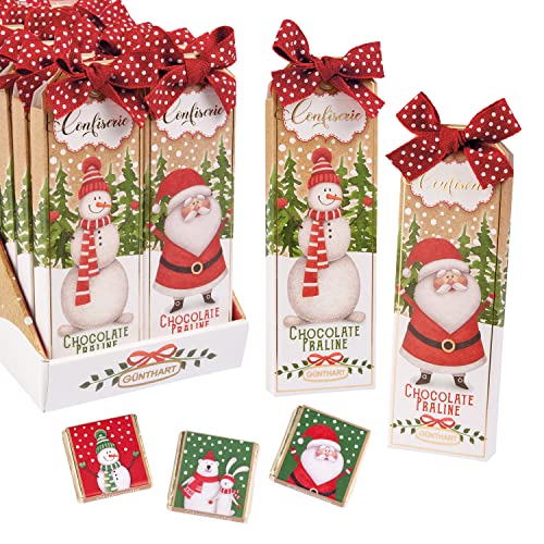 Günthart BackDecor | 20 Stück kleines Napolitainpräsent | für Weihnachten und zur Winterzeit | Schokoladentafeln | Faltschachteln mit Schokolade Günthart BackDecor | 20 Stück kleines Napolitainpräsent | für Weihnachten und zur Winterzeit | Schokoladentafeln | Faltschachteln mit Schokolade von Günthart