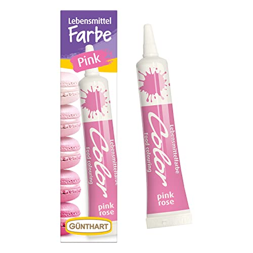 Günthart BackDecor 20 g Pink in praktischer leicht zu dosierender Tube, Ideal zum einfärben von Frostig, Sahne, Eiscreme, Kuchen und weiteren Desserts Günthart BackDecor 20 g Pink in praktischer leicht zu dosierender Tube, Ideal zum einfärben von Frostig, Sahne, Eiscreme, Kuchen und weiteren Desserts von Günthart