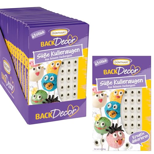 Günthart BackDecor 63 Kulleraugen - 15''er Pack | Insgesamt 945 Augen! | Zuckeraugen | Tortendekoration | Prinzessin | Monster | Cake Pops | Muffins Günthart BackDecor 63 Kulleraugen - 15''er Pack | Insgesamt 945 Augen! | Zuckeraugen | Tortendekoration | Prinzessin | Monster | Cake Pops | Muffins von Günthart