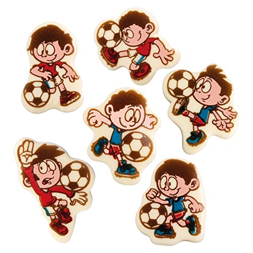 Günthart BackDecor 96 Schoko Fußballer aus weißer Schokolade kreative Schokoladenaufleger mit Fußballmotiven für Torten und Cupcakes Günthart BackDecor 96 Schoko Fußballer aus weißer Schokolade kreative Schokoladenaufleger mit Fußballmotiven für Torten und Cupcakes von Günthart
