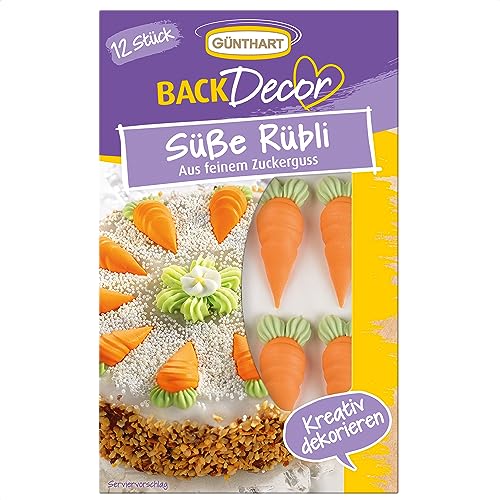 Günthart BackDecor | Rüebli, aus Zucker | Karotten | Möhren von Günthart