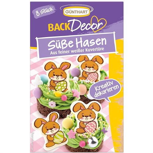 Günthart BackDecor Süße Hasen aus feiner weißer Schokolade Günthart BackDecor Süße Hasen aus feiner weißer Schokolade von Günthart