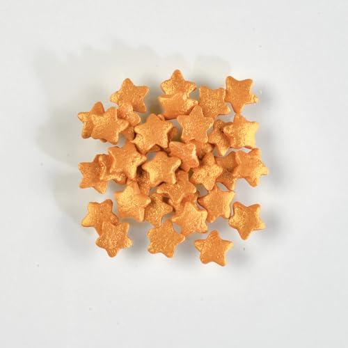 Günthart Streudekor, Zucker-Sterne, Gold im 1,4 kg Eimer geeignet zum Dekorieren von Cupcakes, Muffins und weihnachtlichem Desserts, 1er Pack (1,4 kg) von Günthart