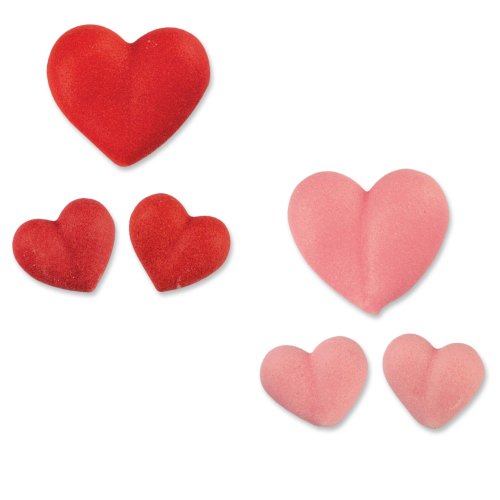 Günthart Zucker Herzen sortiert rot&rosa, groß und klein, 1er Pack (1 x 67 g) von Günthart