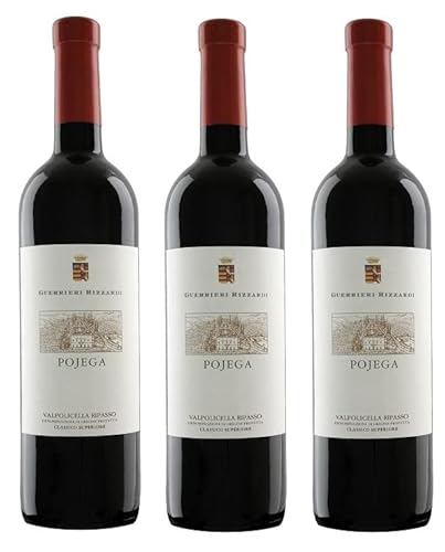 3x 1,5l - Guerrieri Rizzardi - Pojega - Ripasso - MAGNUM - Valpolicella Classico Superiore D.O.P. - Veneto - Italien - Rotwein trocken von Guerrieri Rizzardi