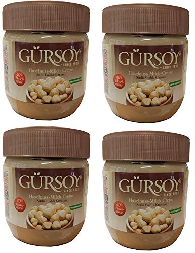 Haselnusscreme/ 40% Haselnuss Anteil/ Gluten Frei/ Palmöl Frei/Ohne Konservierungsstoffe/ Ohne Farbstoffe/Ohne Transfettsäuren 4 Stück Super Vorteil Haselnusscreme/ 40% Haselnuss Anteil/ Gluten Frei/ Palmöl Frei/Ohne Konservierungsstoffe/ Ohne Farbstoffe/Ohne Transfettsäuren 4 Stück Super Vorteil von Gürsoy