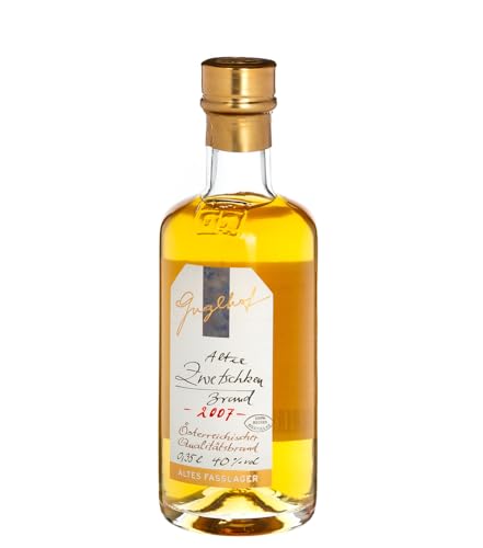 Guglhof: Alter Zwetschken Brand - Jahrgangsbrand / 40% Vol. / 0,35 Liter - Flasche Guglhof: Alter Zwetschken Brand - Jahrgangsbrand / 40% Vol. / 0,35 Liter - Flasche von Guglhof