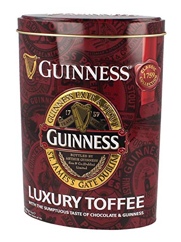Guinness Toffees in dunkelroter Geschenkdose. 200g von Guinness