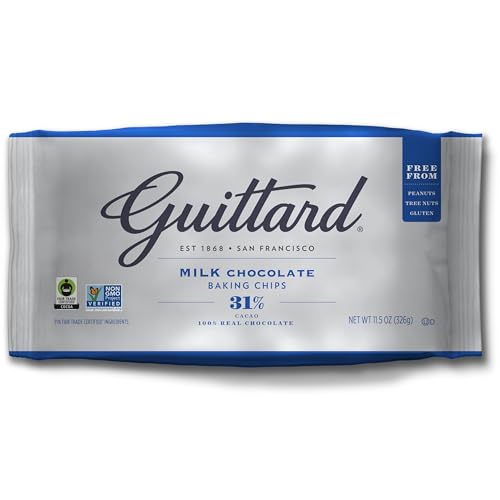 Guittard Milk Chocolate Chips – Premium Milchschokoladenstücke aus San Francisco, 326 g – Cremig & Zartschmelzend mit feiner Vanille – Perfekt für Backen, heiße Schokolade & Desserts Guittard Milk Chocolate Chips – Premium Milchschokoladenstücke aus San Francisco, 326 g – Cremig & Zartschmelzend mit feiner Vanille – Perfekt für Backen, heiße Schokolade & Desserts von Guittard