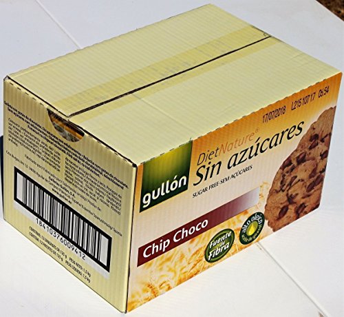 Gullon Choc Chip Kekse Ohne Zuckerzusatz 125 gr. (Packung mit 12) von Gullon