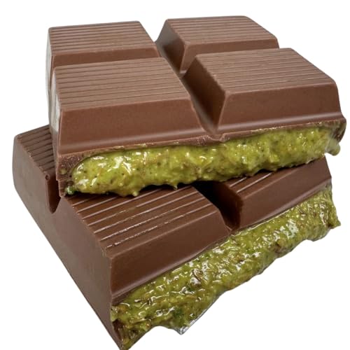 Gulluoglu Dubai Schokoladen Kunafeh (Das Original), Dubai Schokoladen Kadaif, Dubai Schokoladen Baklava, 200 g (Packung mit 1) (200 g (Packung mit 1), Dubai Milchschokolade Kunafa Pistazie) von Gulluoglu