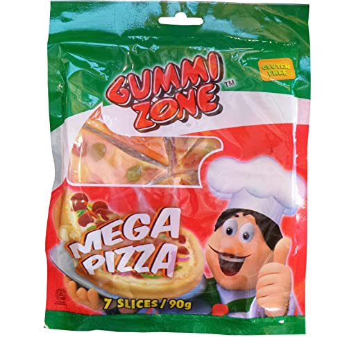 Mega Pizza Gummi-Pizza, groß, 3 Stück von Gummi Zone