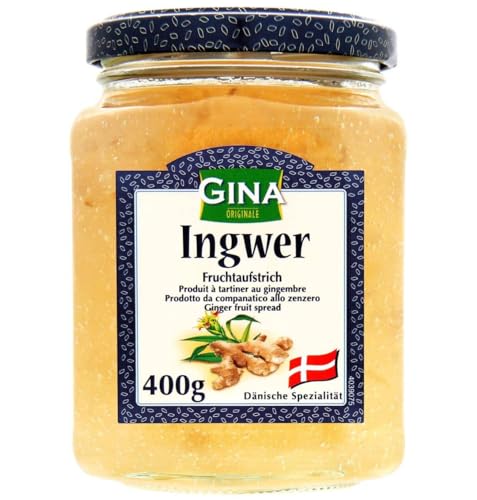 Feinster dänischer Fruchtaufstrich aus Ingwer im 400g Glas von Mühlebach Feinster dänischer Fruchtaufstrich aus Ingwer im 400g Glas von Mühlebach von Gunz