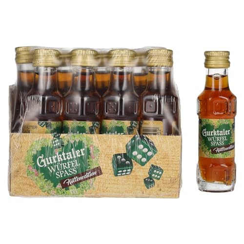 Gurktaler Alpenkräuter Würfelspaß Hüttenedition 27% Vol. 12x0,02l von Gurktaler