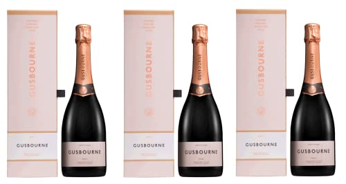 3x 0,75l - Gusbourne Estate - Rosé Brut in GP - Kent - England - Rosé-Schaumwein trocken von Gusbourne Estate