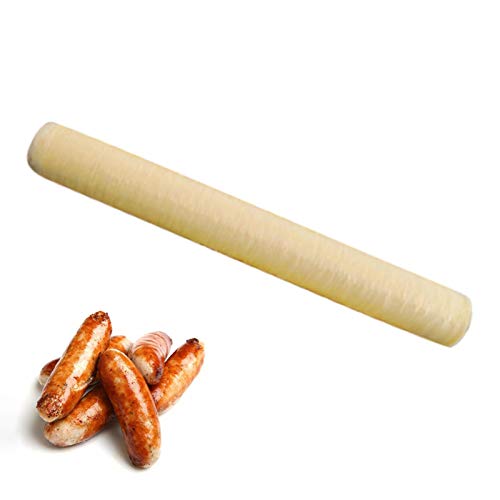 Gusengo 1/3 Stück Wursthülle, Kunstdarm Hüllen Für Rohwurst, Wursthülle Kunstdarm Wurst Gehäuse Zur Herstellung Von Bratwurst, Wurst, Hot Dog, Trockenwurst, Kunstdarm Aus Sojaprotein von Gusengo