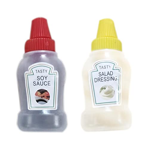 Gusengo Mini-Saucenflasche - Nachfüllbare Ketchup-Honig-Salatbehälter Flaschen, 25ml Ketchup-Quetschbehälter Flasche, Tragbarer Saucenbehälter Salatdressingbehälter Für Ketchup, BBQ, Dressing, Gusengo Mini-Saucenflasche - Nachfüllbare Ketchup-Honig-Salatbehälter Flaschen, 25ml Ketchup-Quetschbehälter Flasche, Tragbarer Saucenbehälter Salatdressingbehälter Für Ketchup, BBQ, Dressing, von Gusengo