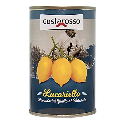 Lucariello natürliche ganze gelbe Tomate 400 gr. Zinn Gustarosso - Box 12 Stück von Gustarosso