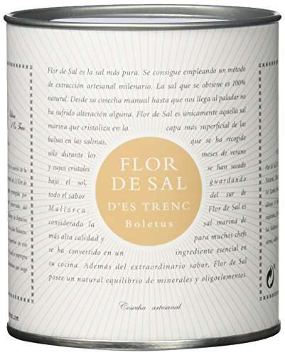 Gusto Mundial Flor de Sal d’Es Trenc Boletus Salz 150g | unbehandeltes, naturbelassenes Meersalz aus Mallorca | Mit köstlichen Steinpilzen von Gusto Mundial